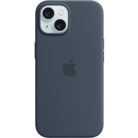 Silikon Case mit MagSafe für iPhone 15 sturmblau