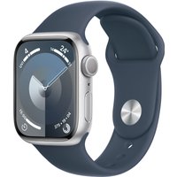 Watch Series 9 (41mm) GPS Smartwatch Aluminium mit Sportarmband S/M silber/sturmblau