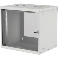 Wandverteiler 19" 9HE 540x560mm Flatpack grau