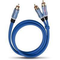 BOOOM! Y-Adapterkabel (2m) Subwooferkabel blau