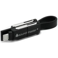 AD6SW 6 in 1 USB Adapterkabel mit Schlüsselanhänger schwarz
