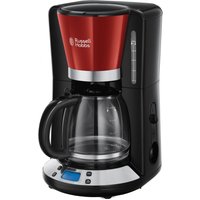 Colours Plus+ Flame Digitale Glas-Kaffeemaschine rot