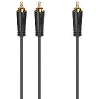 Subwooferkabel (5m) Cinch-Stecker>2 Cinch-Stecker schwarz