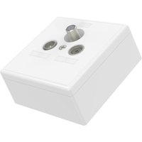 Skitu Universelle Antennendose 4in1 weiß