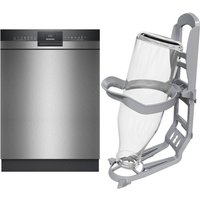 SN43ESEUAE Unterbau-Geschirrspüler 60 cm bestehend aus SN43ES02AE + SZ36BH00 edelstahl / B