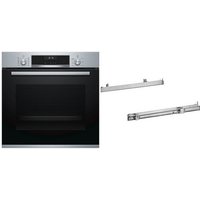 HBA517GS2 Einbaubackofen bestehend aus HBA537BS0 + HEZ538000 edelstahl / A