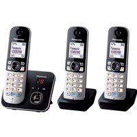 KX-TG6823GB Schnurlostelefon mit Anrufbeantworter schwarz