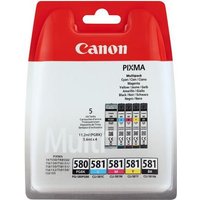 PGI-580/CLI-581 BK/CMYK Multi Pack 5-farbig