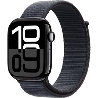Apple Watch Series 10 (46mm) GPS Aluminium mit Sport Loop diamantschwarz/tinte