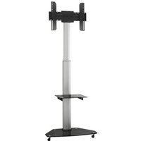 HP 1 D TV-Standfuß mit Rollen silber