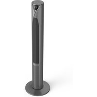 Smarter Standventilator mit Temperaturmessung schwarz