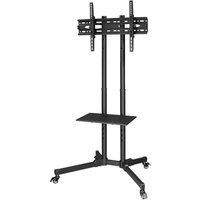 Trolley mit Rollen bis 75" schwarz