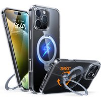 UPRO Ostand Spin Case für iPhone 16 Pro transparent