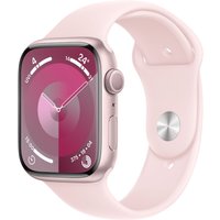 Watch Series 9 (45mm) GPS Smartwatch Aluminium mit Sportarmband M/L rosé/hellrosa