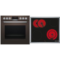 HND411LM62 Herdset bestehend aus HEA513BM2 + NKN645GA2E java braun + edelstahl / A