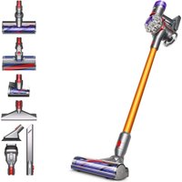 V8 Absolute Akku-Stielstaubsauger silber/gelb