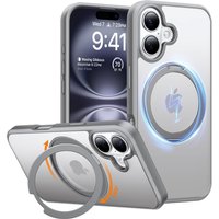 Ostand Pro Case für iPhone 16 titanium grau