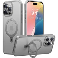Ostand Case für iPhone 16 Pro titanium grau