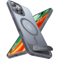Pstand Case für iPhone 16 Pro titanium grau