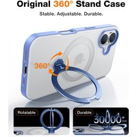 UPRO Ostand Spin Case für iPhone 16 blau