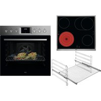 FHHS24M01 Herdset bestehend aus OU5AE20SM+HE604070XB+TR1LV edelstahl/cleansteel + edelstahl / A+