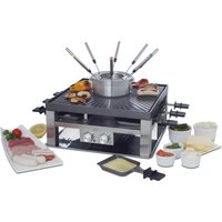 Combi Grill 3in1 Typ 796 Raclette-Fondue-Set edelstahl