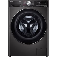 V9WD128H2B Stand-Waschtrockner edelstahl schwarz