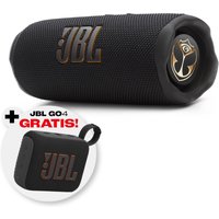 Flip 7 Tomorrowland Edition Set Bluetooth-Lautsprecher inkl. Go-4 schwarz