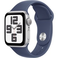 Apple Watch SE (40mm) GPS mit Sportarmband S/M silber/denim