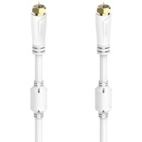 SAT-Anschlusskabel 100 dB (3m) F-Stecker>F-Stecker weiss