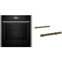 BMK5470CR Einbaubackofen bestehend aus B54CR71N0 + Z1608CX0 Clip-Vollauszug edelstahl/schwarz