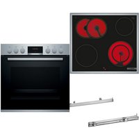 HND411GS62 Herdset bestehend aus HEA513BS2+NKN64RGA2E+HEZ538000 edelstahl + edelstahl