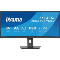 ProLite XCB3494WQSU-B1 86 cm (34") TFT-Monitor mit LED-Technik mattschwarz