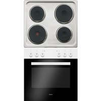 EHE 932 000 W Herdset weiß + edelstahl