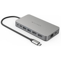 HyperDrive 10-in-1 USB-C Hub für MacBook Pro (M1/M2) silber