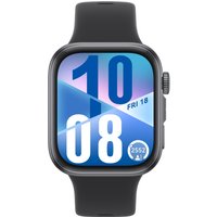 Watch Fit 4 Sportuhr mit Fluorelastomer-Armband schwarz