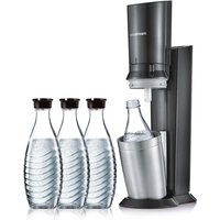Crystal 3.0 Aktionspack 3 Karaffen Trinkwasser-Sprudler titan