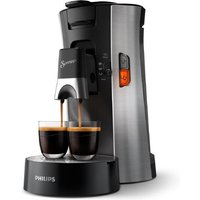 CSA250/10 Kaffeepadmaschine gebürsteter stahl