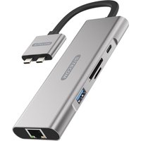 CN-411 Dual USB-C Multiport Adapter aluminium