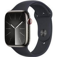 Watch Series 9 (45mm) GPS+4G Smartwatch Edelstahl mit Sportarmband M/L graphit/mitternacht