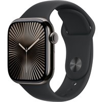 Apple Watch Series 10 (42mm) GPS+4G Titan mit Sportarmband S/M schiefer/schwarz