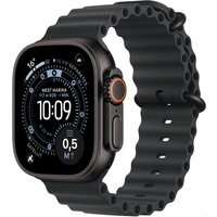 Apple Watch Ultra 3 (49mm) GPS+5G Smartwatch Titan mit Ocean Armband schwarz/schwarz