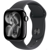 Apple Watch Series 11 (42mm) GPS+5G Smartwatch Alu mit Sportarmband M/L diamantschwarz/schwarz