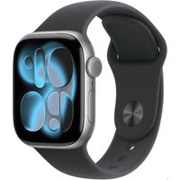 Apple Watch Series 11 (42mm) GPS+5G Smartwatch Alu mit Sportarmband S/M space grau/schwarz