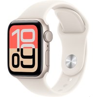 Apple Watch SE 3 (40mm) GPS Smartwatch Alu mit Sportarmband S/M polarstern/polarstern
