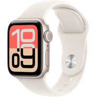 Apple Watch SE 3 (40mm) GPS+5G Smartwatch Alu mit Sportarmband M/L polarstern/polarstern