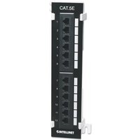 Patchpanel Cat5e UTP 12-Port schwarz