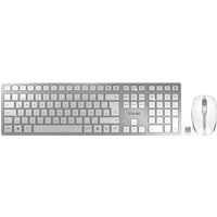 DW 9100 Slim (DE) Kabelloses Tastatur-Set silber/weiß