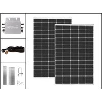 Balkonkraftwerk WVC600 inkl. Montage-Kit schwarz/silber