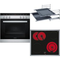 EQ111KS01B Herdset bestehend aus HE113FBS2+EA64RGNA1E+HZ438201 edelstahl + edelstahl
